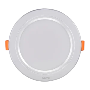 Led Downlight âm trần nhôm, viền bạc 9W ánh sáng trắng DLB-9T