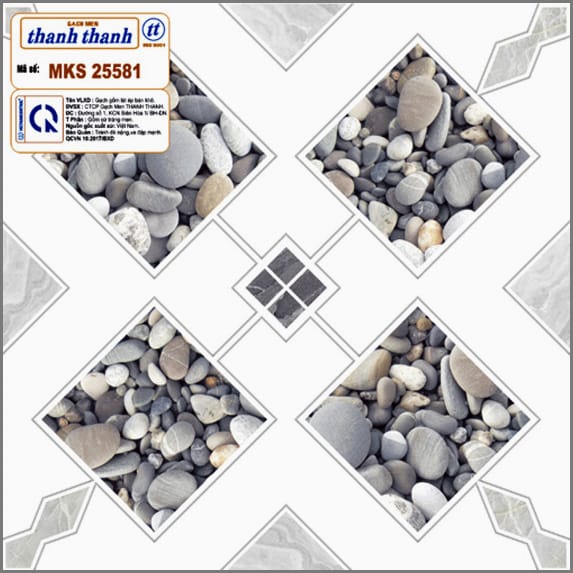 Gạch Ceramic lát nền loại 25x25 (cm) Mã số: MKS25581