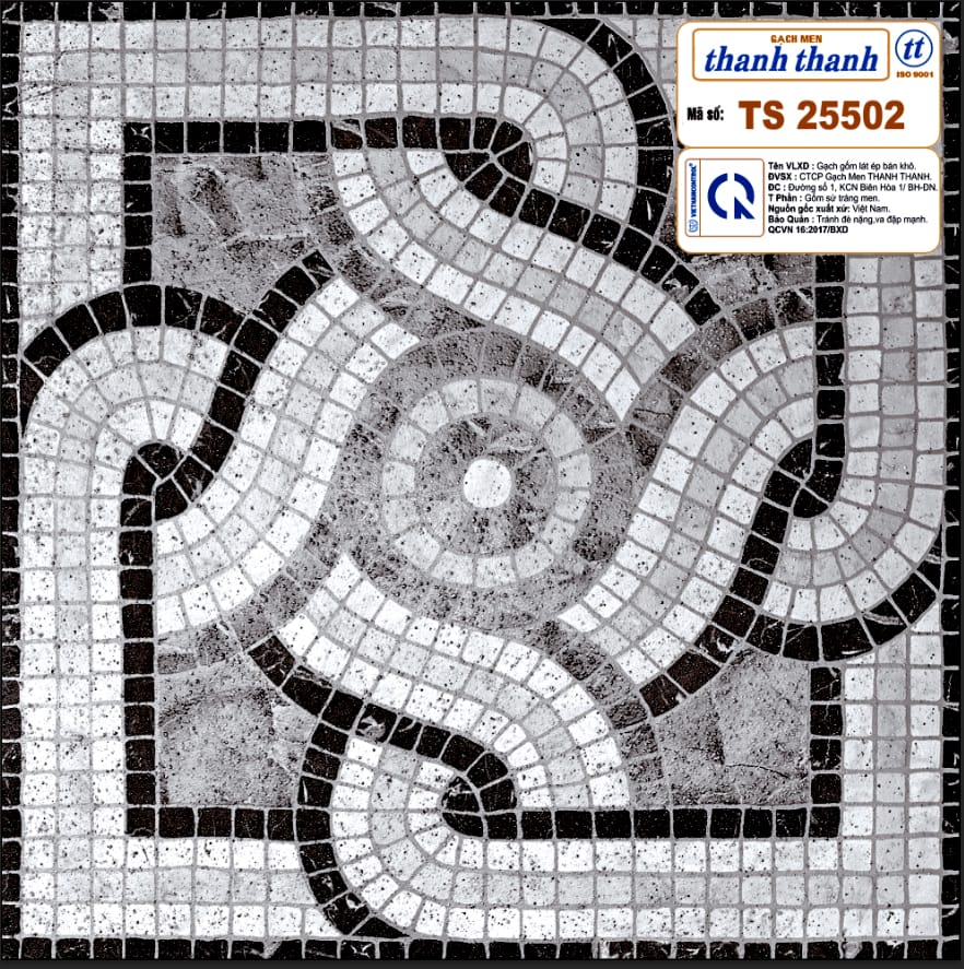 Gạch Ceramic lát nền loại 25x25 (cm) Mã số: Mã số: TS 25502