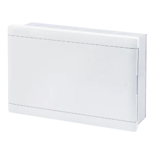 Tủ điện âm tường thanh ray điều chỉnh đa hướng, nắp mở ngang chứa MCB 14-16 cực mã G-16